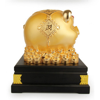 酷寶禮坊MRJ-120富足如意招財(cái)金豬 兼具風(fēng)水與實(shí)用的家居裝飾